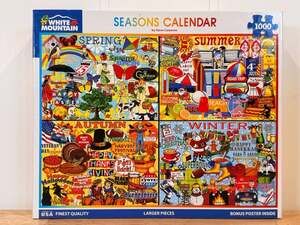 Seasons Calendar 1000 Piece Jigsaw Puzzle by Steve Cameron
